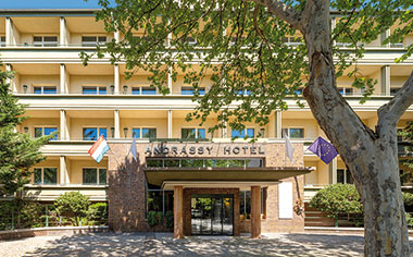 The exterior of the Mamaison Andrassy Hotel, Budapest